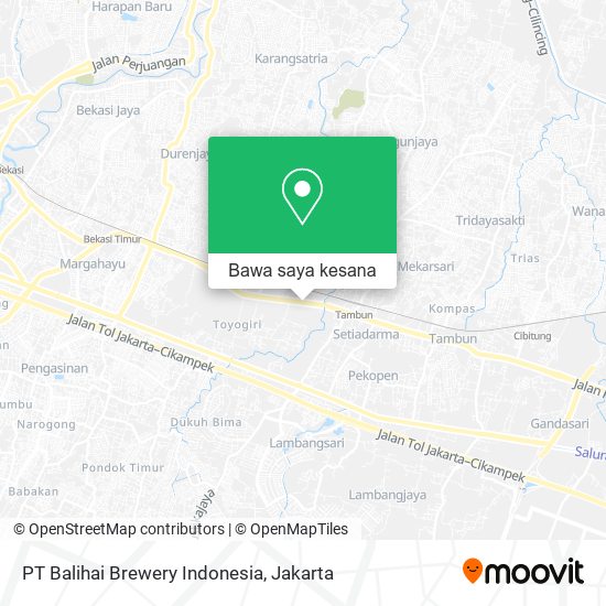 Peta PT Balihai Brewery Indonesia