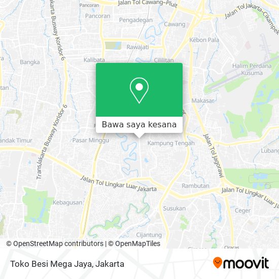 Peta Toko Besi Mega Jaya