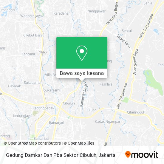 Peta Gedung Damkar Dan Pba Sektor Cibuluh