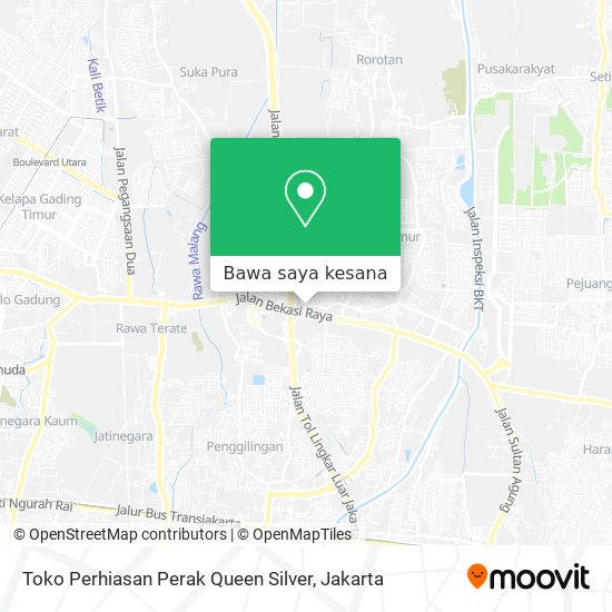 Peta Toko Perhiasan Perak Queen Silver