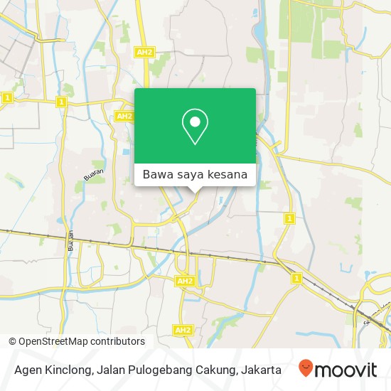 Peta Agen Kinclong, Jalan Pulogebang Cakung