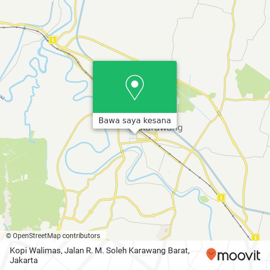 Peta Kopi Walimas, Jalan R. M. Soleh Karawang Barat