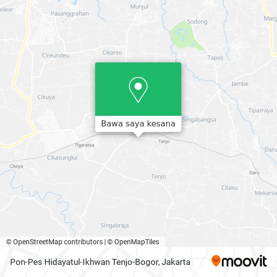 Peta Pon-Pes Hidayatul-Ikhwan Tenjo-Bogor