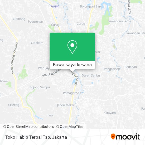 Peta Toko Habib Terpal Tsb