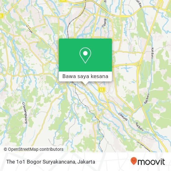 Peta The 1o1 Bogor Suryakancana, Bogor Tengah