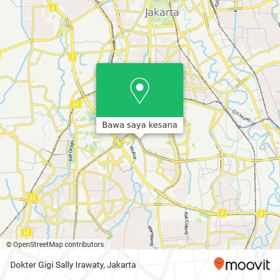 Peta Dokter Gigi Sally Irawaty, Jalan Prof. Dr. Satrio