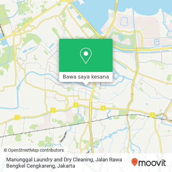 Peta Manunggal Laundry and Dry Cleaning, Jalan Rawa Bengkel Cengkareng