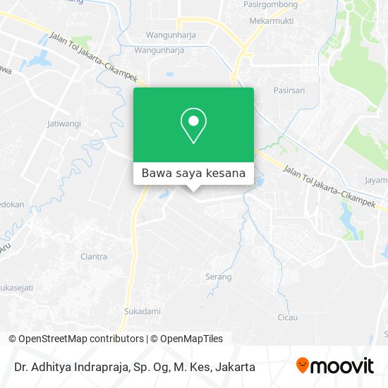 Peta Dr. Adhitya Indrapraja, Sp. Og, M. Kes