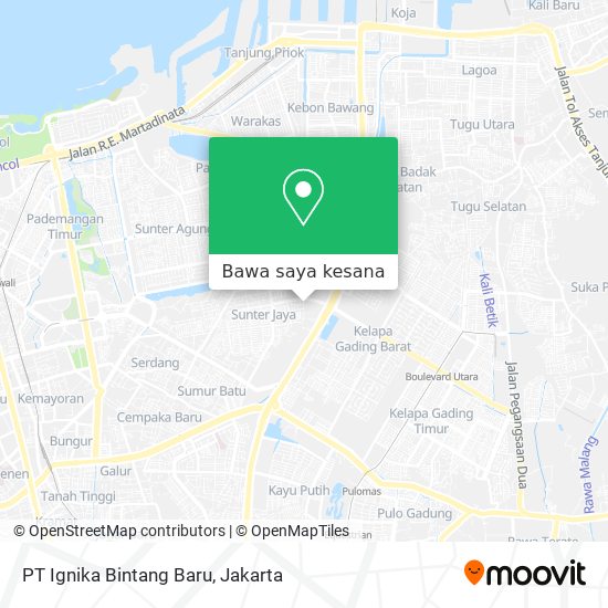 Peta PT Ignika Bintang Baru