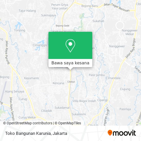 Peta Toko Bangunan Karunia