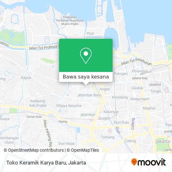 Peta Toko Keramik Karya Baru