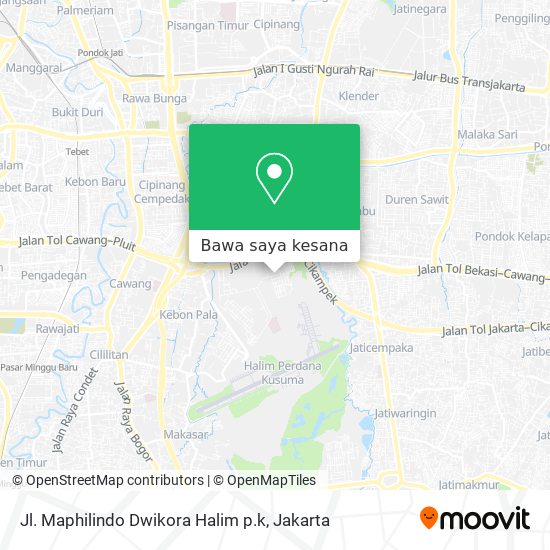 Peta Jl. Maphilindo Dwikora Halim p.k