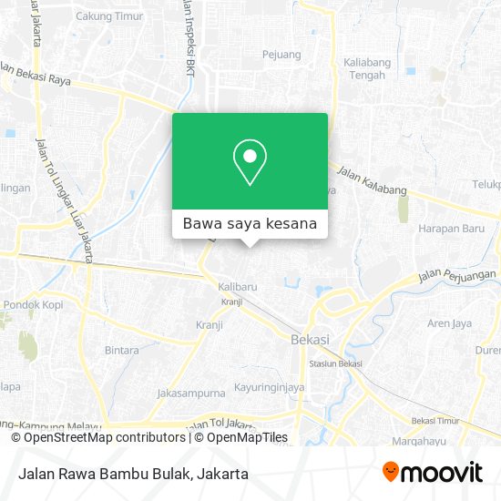 Peta Jalan Rawa Bambu Bulak