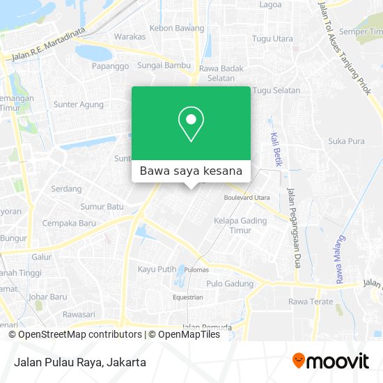 Peta Jalan Pulau Raya