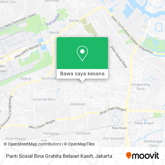 Peta Panti Sosial Bina Grahita Belaian Kasih