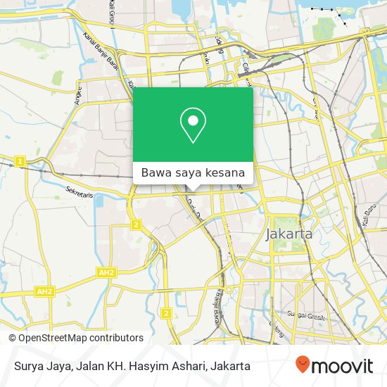 Peta Surya Jaya, Jalan KH. Hasyim Ashari