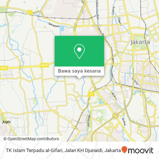 Peta TK Islam Terpadu al-Gifari, Jalan KH Djunaidi