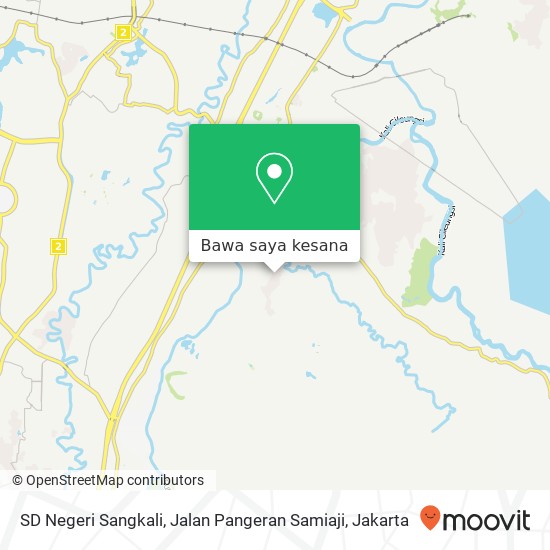 Peta SD Negeri Sangkali, Jalan Pangeran Samiaji