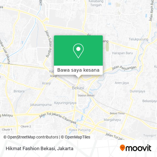 Peta Hikmat Fashion Bekasi