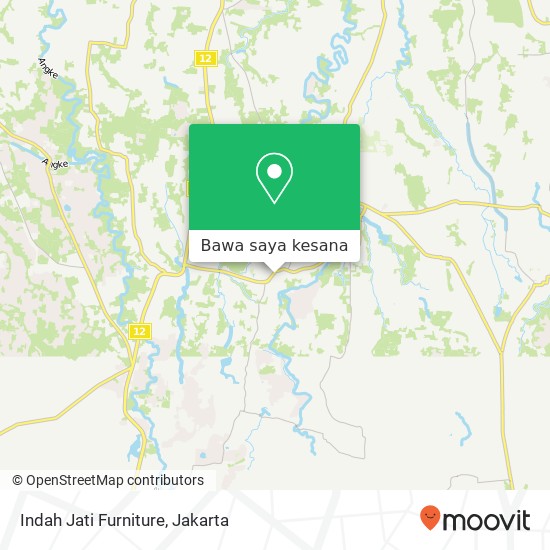 Peta Indah Jati Furniture, Jalan Muchtar