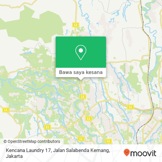 Peta Kencana Laundry 17, Jalan Salabenda Kemang