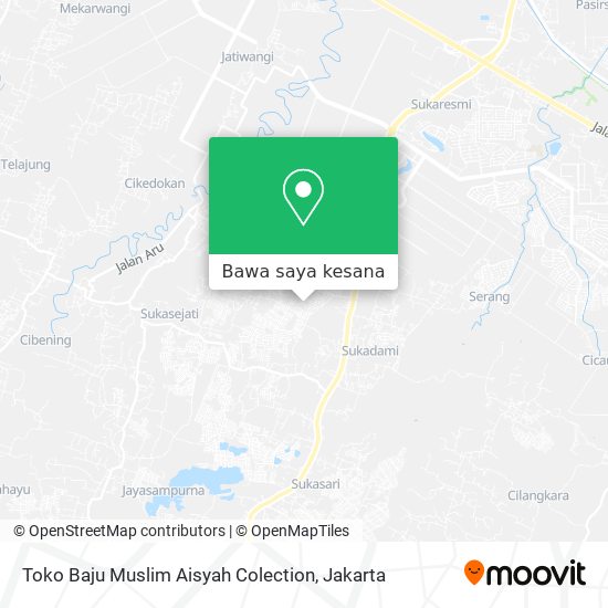 Peta Toko Baju Muslim Aisyah Colection