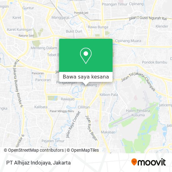 Peta PT Alhijaz Indojaya