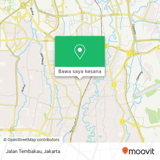 Peta Jalan Tembakau, Pasar Minggu