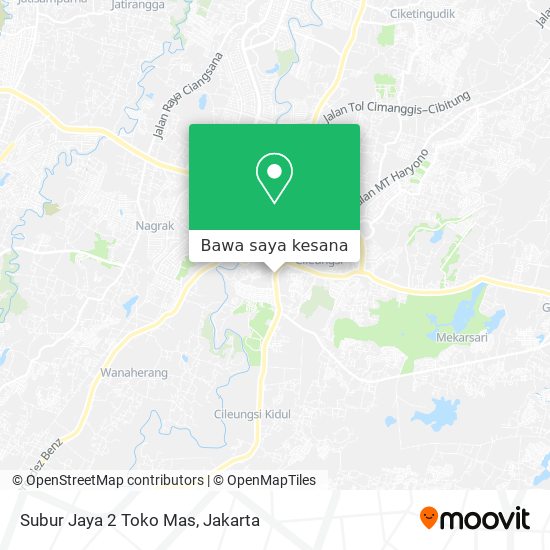 Peta Subur Jaya 2 Toko Mas