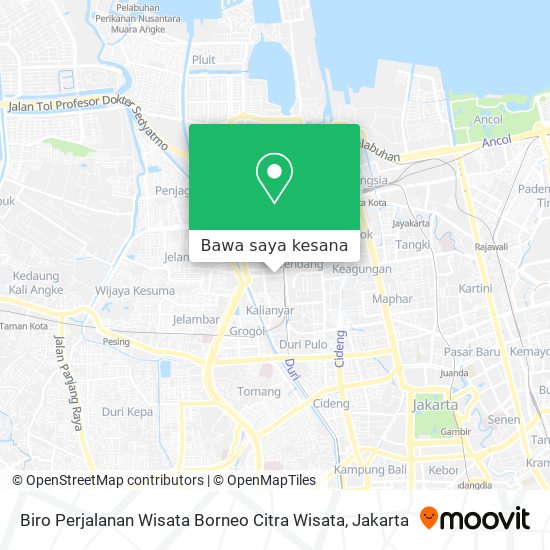 Peta Biro Perjalanan Wisata Borneo Citra Wisata