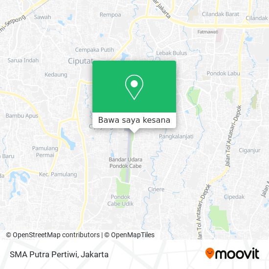 Peta SMA Putra Pertiwi