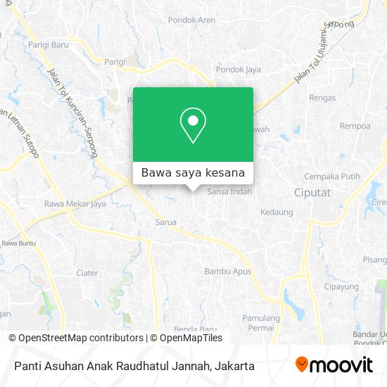 Peta Panti Asuhan Anak Raudhatul Jannah