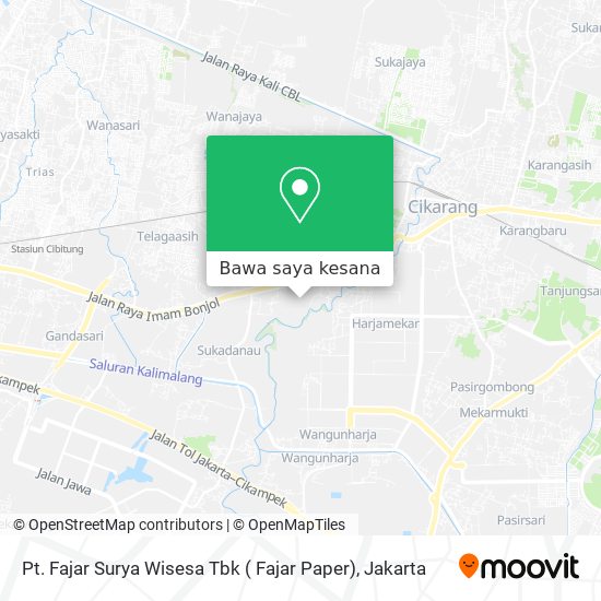 Peta Pt. Fajar Surya Wisesa Tbk ( Fajar Paper)