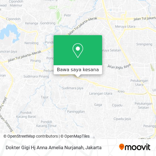Peta Dokter Gigi Hj Anna Amelia Nurjanah