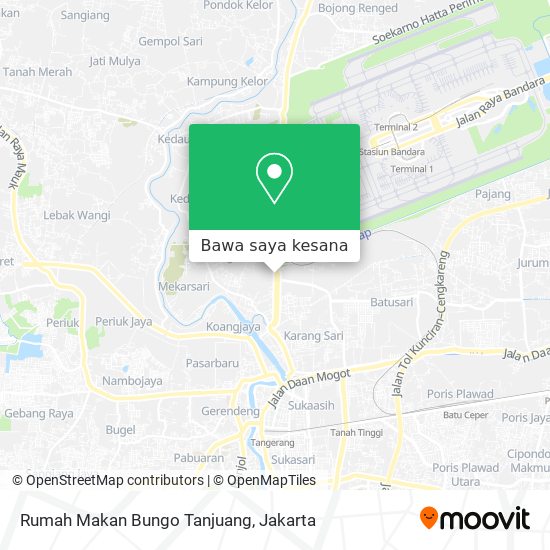 Peta Rumah Makan Bungo Tanjuang