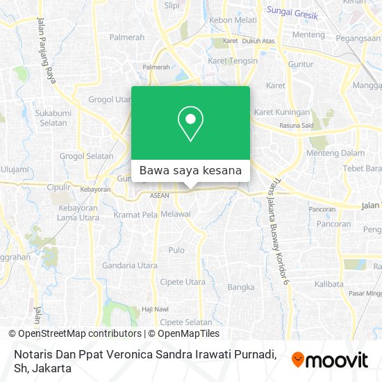 Peta Notaris Dan Ppat Veronica Sandra Irawati Purnadi, Sh