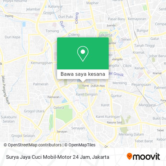 Peta Surya Jaya Cuci Mobil-Motor 24 Jam