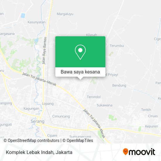 Peta Komplek Lebak Indah, Jalan Perumahan