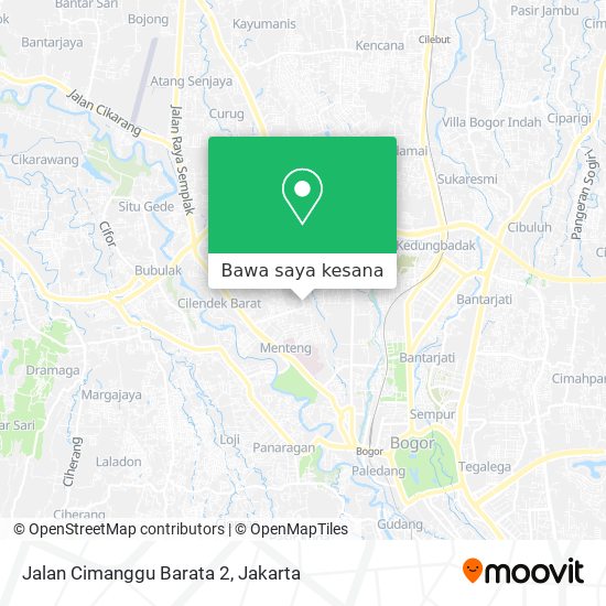 Peta Jalan Cimanggu Barata 2