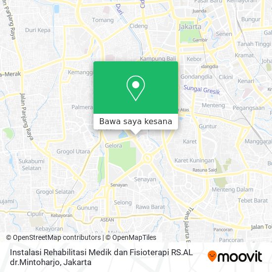 Peta Instalasi Rehabilitasi Medik dan Fisioterapi RS.AL dr.Mintoharjo