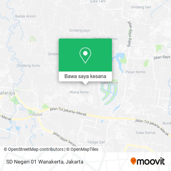 Peta SD Negeri 01 Wanakerta, Sindang Jaya