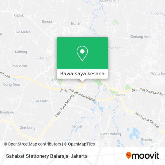 Peta Sahabat Stationery Balaraja