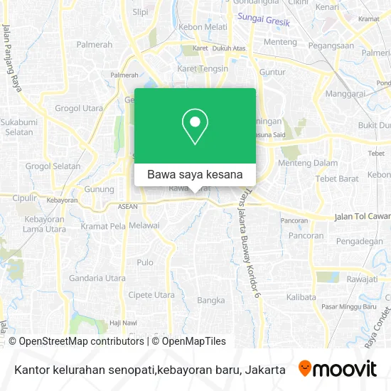 Peta Kantor kelurahan senopati,kebayoran baru