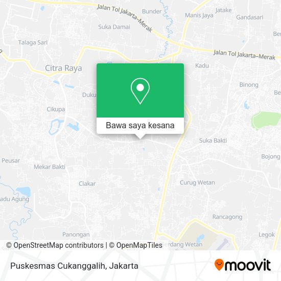 Peta Puskesmas Cukanggalih, Jalan Cukang Galih