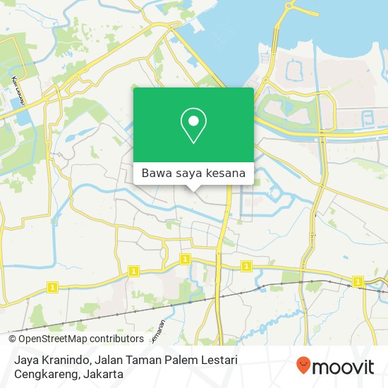 Peta Jaya Kranindo, Jalan Taman Palem Lestari Cengkareng