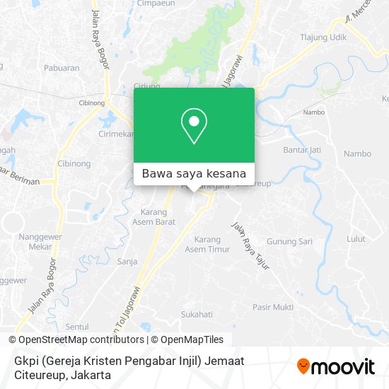 Peta Gkpi (Gereja Kristen Pengabar Injil) Jemaat Citeureup