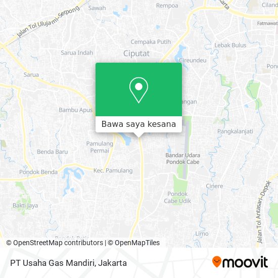 Peta PT Usaha Gas Mandiri