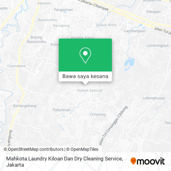 Peta Mahkota Laundry Kiloan Dan Dry Cleaning Service