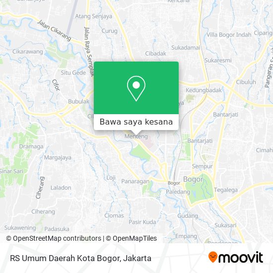 Peta RS Umum Daerah Kota Bogor