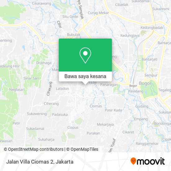 Peta Jalan Villa Ciomas 2